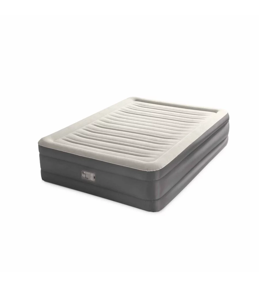 MATERASSO MATRIMONIALE GONFIABILE INTEX "TRUAIRE COMFORT PLUSH" MARRONE 152X203X46 CM - COD. 64036
